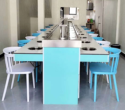 旋转式自助火锅设备