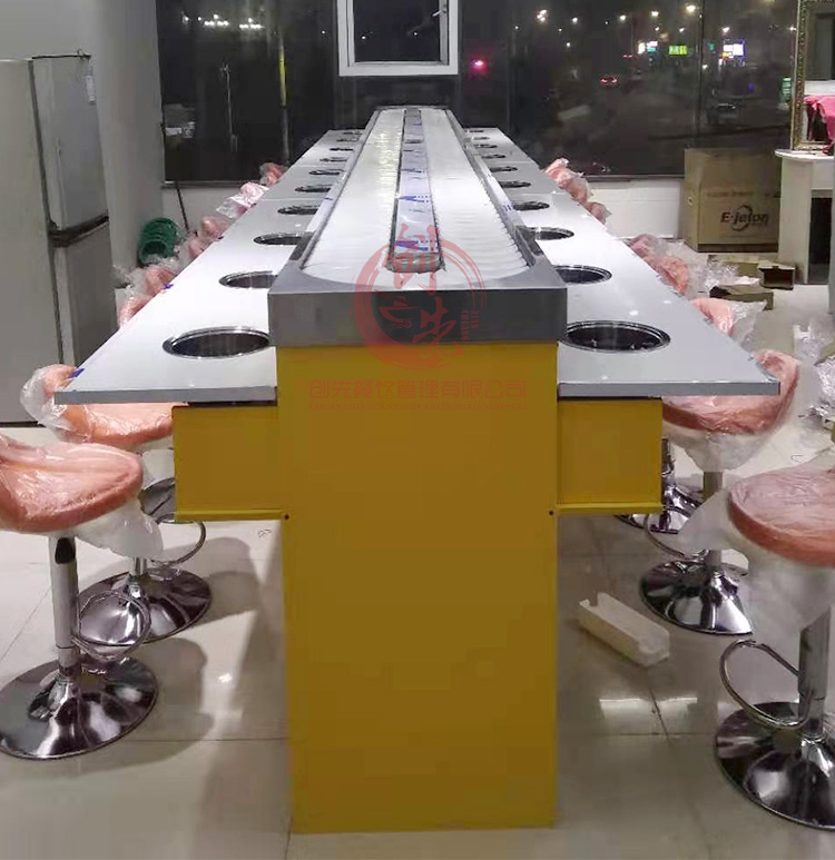 旋转式自助火锅设备